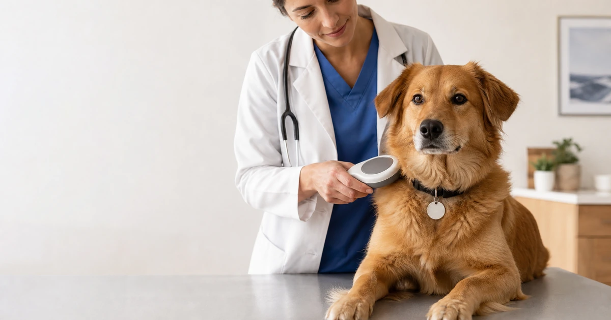 Illustration for “Microchips and Visible Pet ID Tags: Why Pets Need Both”