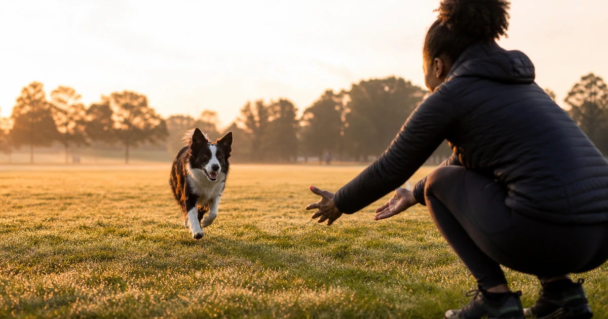 Illustration for “Reliable Recall and Emergency Recall Training for Dogs”