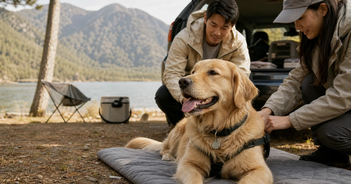 Illustration for “Pet ID Tags for Camping and Hiking”