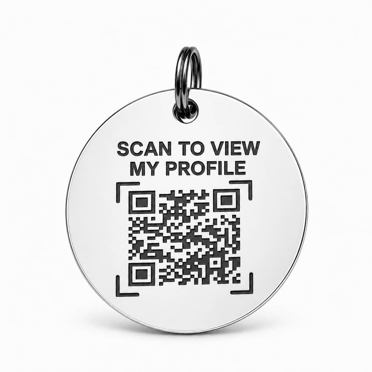 Pre engraved stainless steel pet tag B side